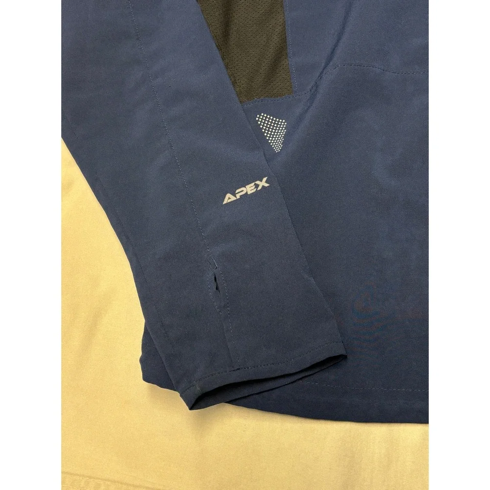 The North Face Flight Series Apex Jacket Mens Small Blue Softshell Full Zip AXZ1